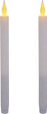 Feeric lights & Christmas bougies LED pour dîner - Blanc - 28 cm - Cire