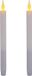 Feeric lights & Christmas bougies LED pour dîner - Blanc - 28 cm - Cire