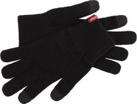 Levi's Ben Handschoenen voor Touchscreen Unisex Zwart Acryl Effen 2 stuks