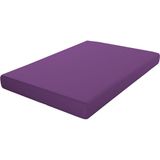 ECOMMERC3 Hoeslaken, extra zacht en comfortabel, voor bedden van 150 cm, paars, gemaakt in Spanje, verstelbaar, gemakkelijk te wassen en duurzaam