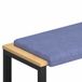 vidaXL Coussin de canapé Tissu Jean Bleu 80 cm