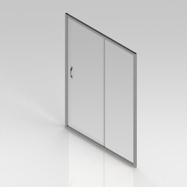 Nemo Go Belo schuifdeur 1400x1900mm 6mm easy clean glas profielen aluminium verchroomd S2050140