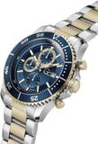 Gc Gc Speedracer Chrono Metal Quartz Chronograafhorloge Zilverkleurig En Goudkleurig Kast Gemaakt Van 100% Roestvrij Staal En Een Armband Van 100% Roestvrij Staal 44 Z51006G9, Z51007G7