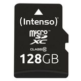 Intenso Carte mémoire microSDXC 128 Go - Classe 10 avec adaptateur SD