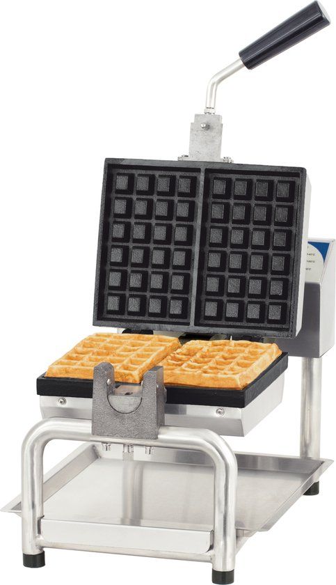Casselin CG180S Wafelijzer - 2 Wafels - 1800W - RVS
