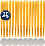 Twenty4seven® Oorkaarsen 20 Stuks - Oorsmeer Verwijderaar & Oorreiniger - Oorkaars van Bijenwas - Ear Cleaner voor Oorreiniging