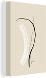 OneMillionCanvasses Canvas schilderij 90x140 cm - Abstract Pastel - Muurdecoratie