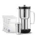 Aarke Purifier, waterfilterkan van glas en roestvrij staal (2,4 L / 10 kopjes) + 3-pack Enriched filter navulzakken