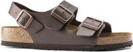 Birkenstock Milano Sandalen Dark Brown Regular-fit | Bruin | Imitatieleer | Maat 38