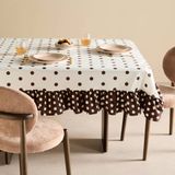 NOUS Living Tess katoenen tafelkleed - bruin