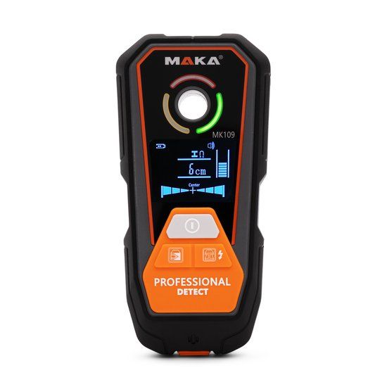 MAKA Digitale Leidingzoeker Pro - Oplaadbaar - Koper, Metaal & Hout detectie tot 120mm - Leidingdetector