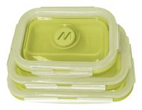 Muitomas Lunchboxset Groen Kunststof, Silicone 3 stuk(s)