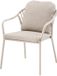 AVH-Collectie Sandora dining tuinstoel aluminium latte stapelbaar