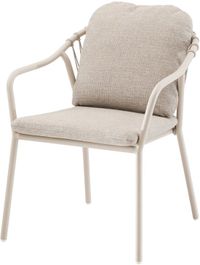 AVH-Collectie Sandora dining tuinstoel aluminium latte stapelbaar