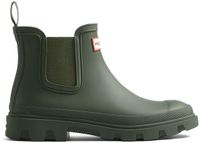 Hunter Downpour Bottes Chelsea Unisexe Caoutchouc Vert Imperméable