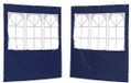 vidaXL Party Tent Zijwand 2 st 200 x 195 cm Blauw PE en staal