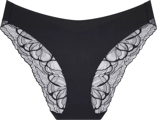 Triumph Body Make-Up Illusion Lace Highleg Tai Dames Onderbroek - Zwart - Maat 44