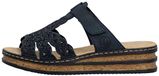 Rieker Dames Blauw Donker Slippers & Muiltjes Maat 38