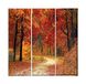 Homemania Muurfoto, boom 3-delig, natuur en landschappen per woonkamer, kinderkamer, meerkleurig, 69 x 3 x 50 cm, polyester HM203PKNV-190, hout