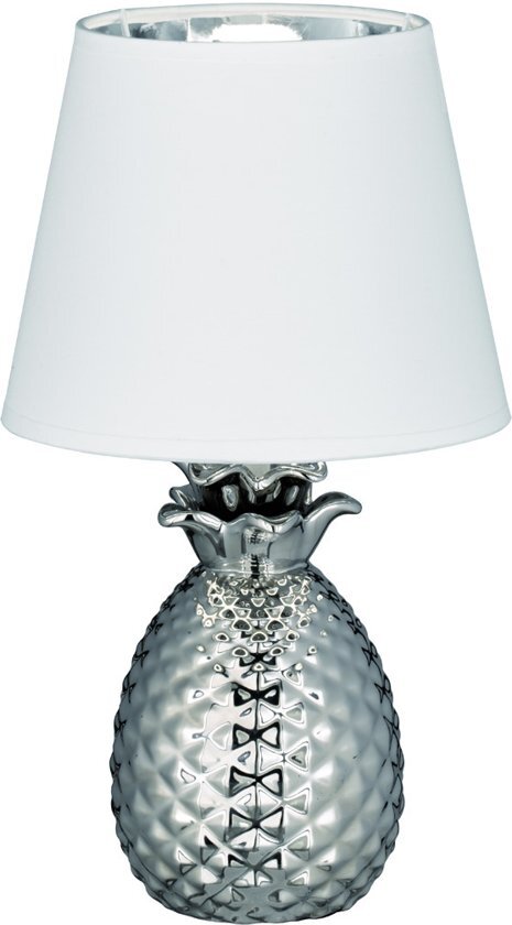 Trio Reality PINEAPPLE - Tafellamp - E14 - Zonder lichtbron - zilver