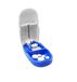 KMINA - Pillensnijder, Tablettensnijder, Medicijnsnijder, Pill Cutter, Pill Splitter | Roestvrij stalen lemmet met V-Grip-houder, opbergvak, draagbaar, voor medicijnen en pillen