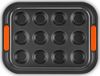 Le Creuset Bakvorm voor 12 mini-muffins - Zwart