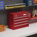 Stanley Coffre à outils métallique, boîte à outils avec 4 tiroirs et plateau en acier, 51 x 22 x 39,5 cm, rouge