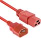 ACT Netsnoer C14 - C21 IEC60320 rood 1,5 m AK5376