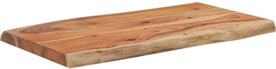 vidaXL Tafelblad Rechthoekig Natuurlijke Rand 70x40x2,5 cm Acaciahout Bruin