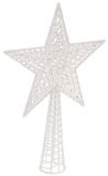 Feeric lights & Christmas Feeric Christmas Kerstboom piek - Ster vorm - Wit - Kunststof - 37,5 cm