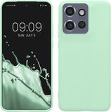 kwmobile telefoonhoesje geschikt voor Motorola Edge 60 Neo / Edge 50 Neo / ThinkPhone 25 - Hoesje voor smartphone - Back cover in mat mintgroen