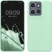 kwmobile telefoonhoesje geschikt voor Motorola Edge 60 Neo / Edge 50 Neo / ThinkPhone 25 - Hoesje voor smartphone - Back cover in mat mintgroen