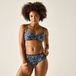 Regatta Aceana culotte de bikini taille haute pour femme, imprimé floral, bleu