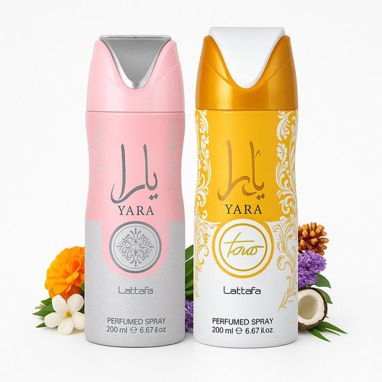 Lattafa Yara Deodorant Spray Set / Yara & Yara Tous 200ml