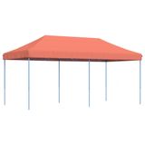 Syfax Partytent Partytent inklapbaar pop-up 580x292x315 cm terracotta