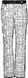 Cmp Dames Skibroek Clima Protect Geruit Wit/Zwart S
