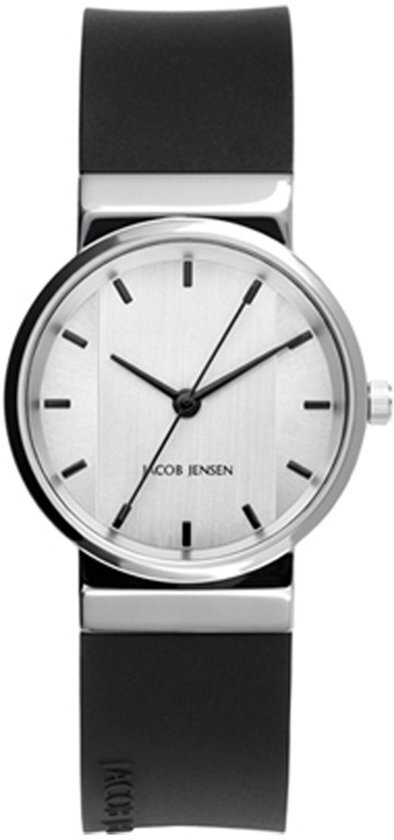 Jacob Jensen 747 horloge dames - zwart - edelstaal