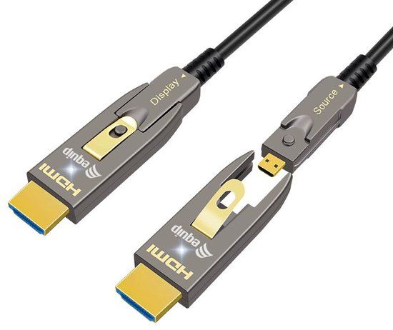 Equip 119414 HDMI kabel 30 m HDMI Type-A/HDMI Type-D Zwart
