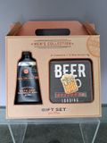 Accentra MEN'S COLLECTION cadeauset met douchegel en bierviltjes - Berk Ceder - 60 ml