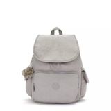 Kipling Women's City Pack Medium Backpack, Grey Gris, 10.5" L x 14.5" H x 6.75" D