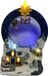 Nampook Koopman International b.v. Kerstdorpje met Ronddraaiende Kerstman in Slee - Kersthuisjes met Verlichting - Ledverlichting - USB kabel - H=28cm