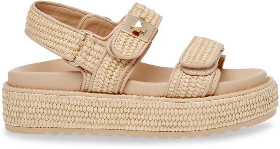 Steve Madden - Bigmona Plateau Sandalen - Beige - Maat 40