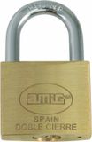 Amig Hangslot met 2 sleutels - 40 mm - messing - kofferslot