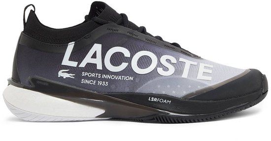 Lacoste AG-LT Lite 51sma0018 312 Heren Padel Schoenen Maat 44 Wit/Zwart Synthetisch