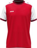 Jako Dynamic Shirt Korte Mouw Kinderen - Rood / Wit / Donkerrood | Maat: 152