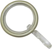 GARDINIA Gordijnringen Elba, 10 stuks, incl. glij-inzetstuk en gordijnhaak, Ø 29/38 mm, breedte: 3,5 mm, metaal, champagne