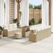 Maison Exclusive - Ensemble de jardin 10 pièces, polyrotin beige