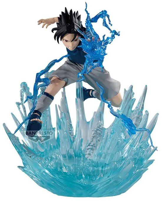 Banpresto Naruto Uchiha Sasuke Combinatiegevechtsfiguur 12 Cm Blauw