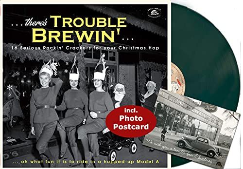 Bear Family Christmas ...There's Trouble Brewin' - 16 Serious Rockin' Crackers for your Christmas Hop (LP, Green Vinyl)