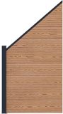 vidaXL Hekset - 95 x 180 cm - WPC en Aluminium - Bruin